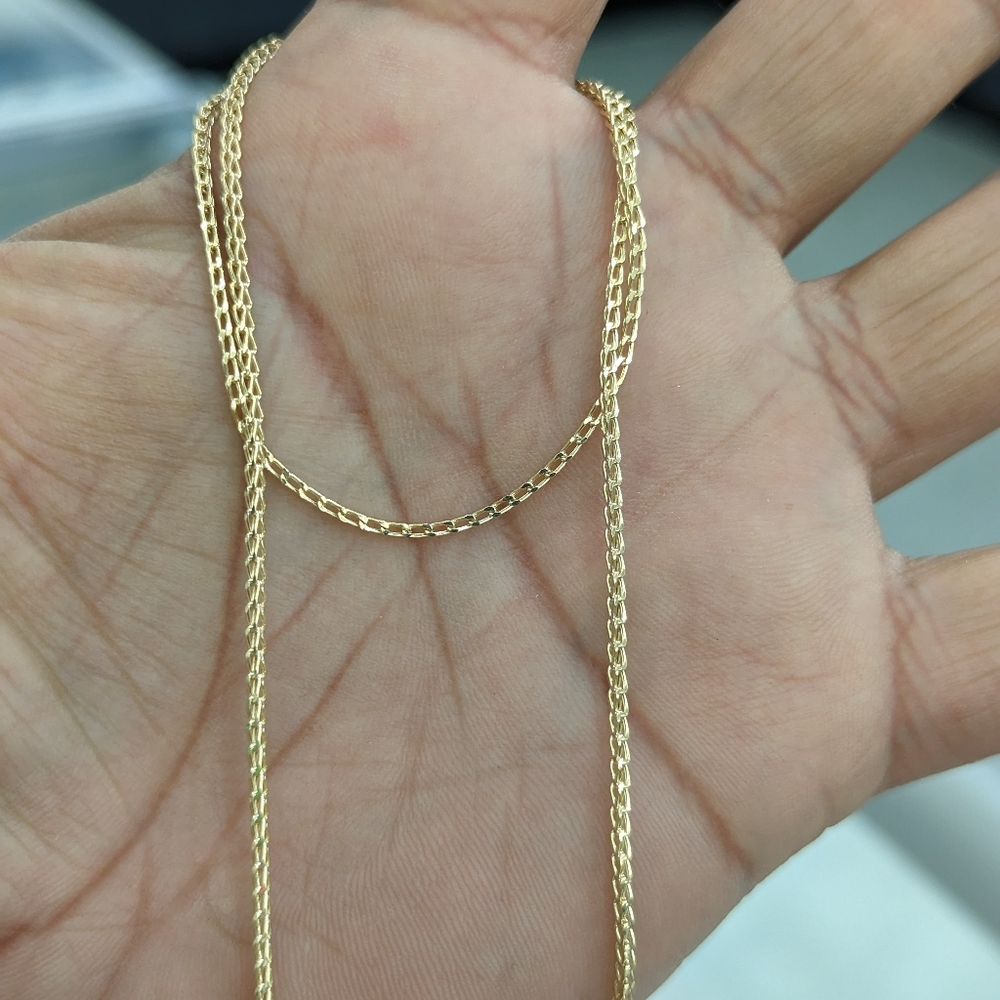 10kt Real Gold Franco Chain 1.5mm 20 Inch - Picture 5 of 10